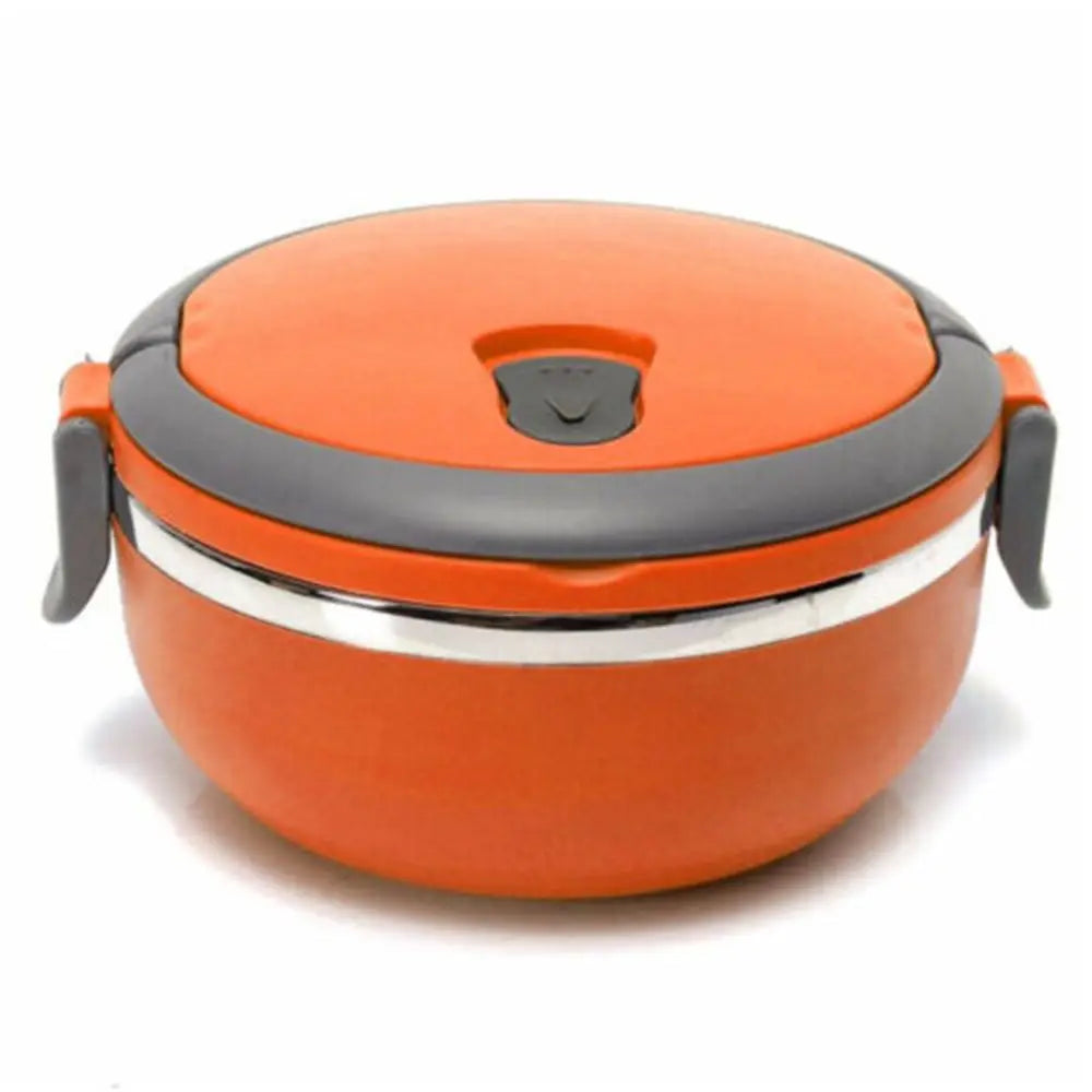 Vacuum Insulated Stainless Steel Lunch Box – Leakproof Food Flask Insulated Lunch Box Zpaxo orange-650ml