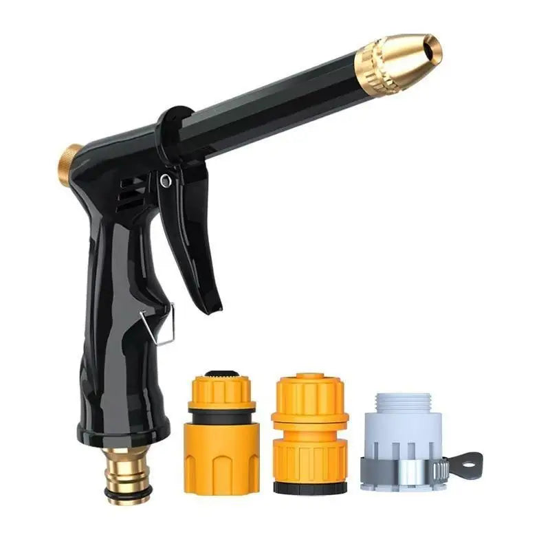 High-Pressure Hose Nozzle – 3 Spray Modes & Brass Fittings