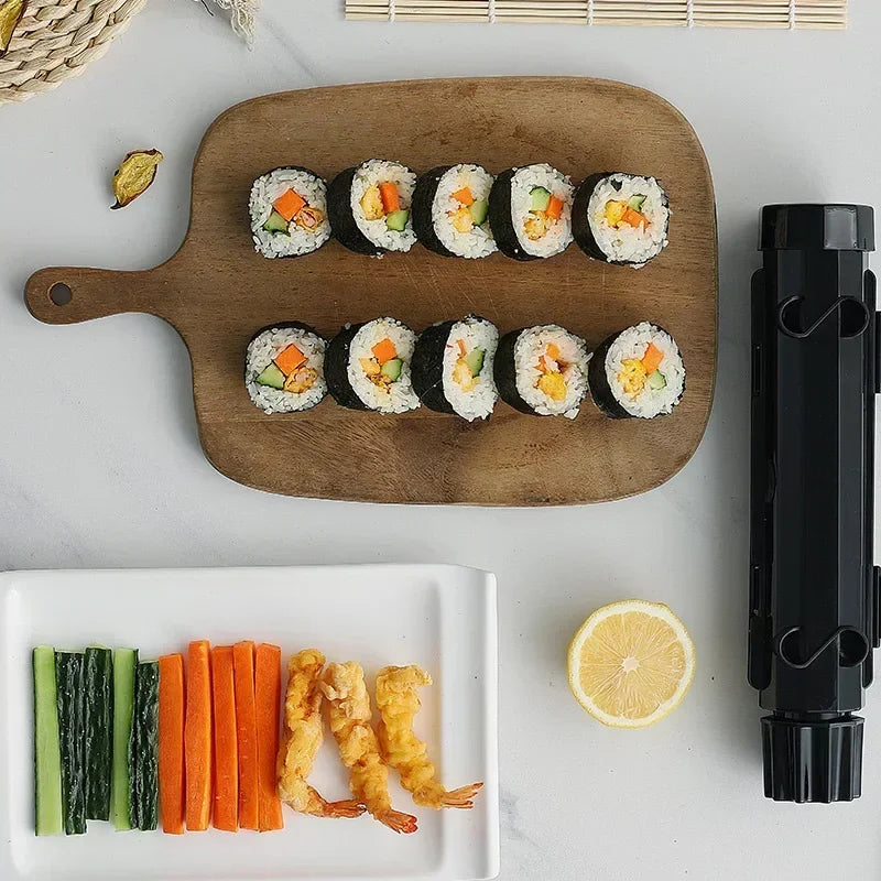 DIY Sushi Making Mold Set – Rice Roll Bazooka & Drum Tool Sushi Making Mold Zpaxo