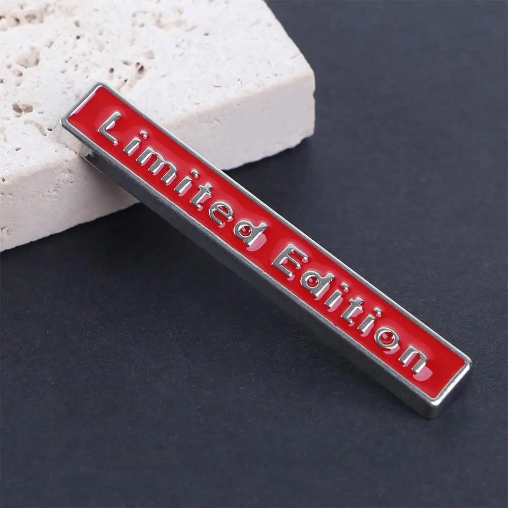 Emblem Badge Limited Edition Logo Square Bar 3D Car Sticker Zpaxo