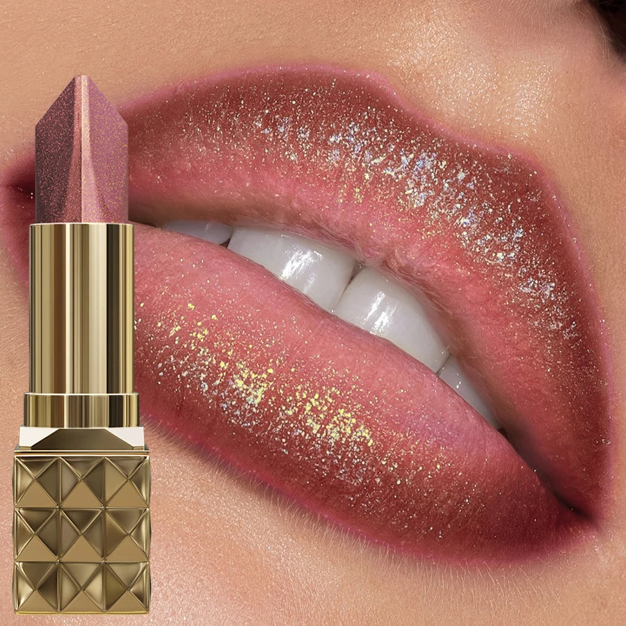 Lipstick Waterproof Glitter&matte Long Lasting Pearlescent