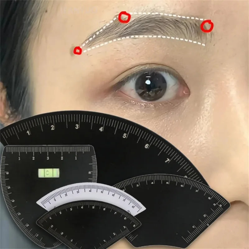 6 Shapes Drawing Eyebrow Desgin Ruler Microblading Mapping Tool 1