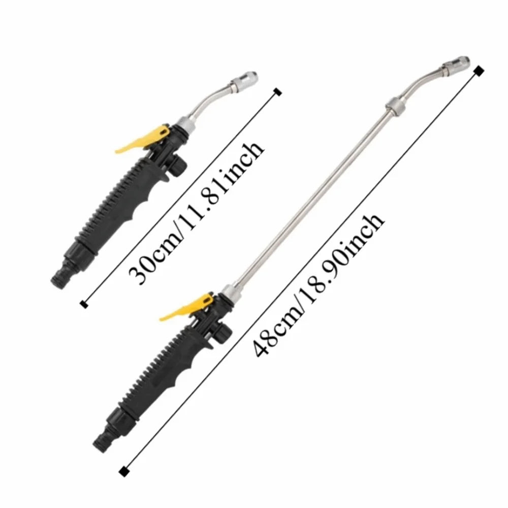Stainless Steel Garden Hose Nozzle Multi Function Pressure Water Zpaxo