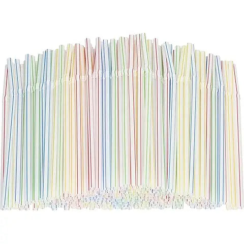 50-1000Pcs Drinking Straws Colorful & Black rietjes Flexible Wedding Party Supplies Drinking Straws Kitchen Wholesale Zpaxo Stripe-50PCS