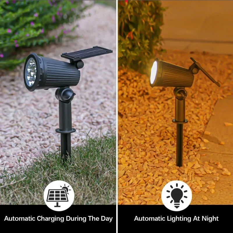 KDULIT 9 LED Solar Garden Spotlight – IP65 Waterproof Outdoor Lamp