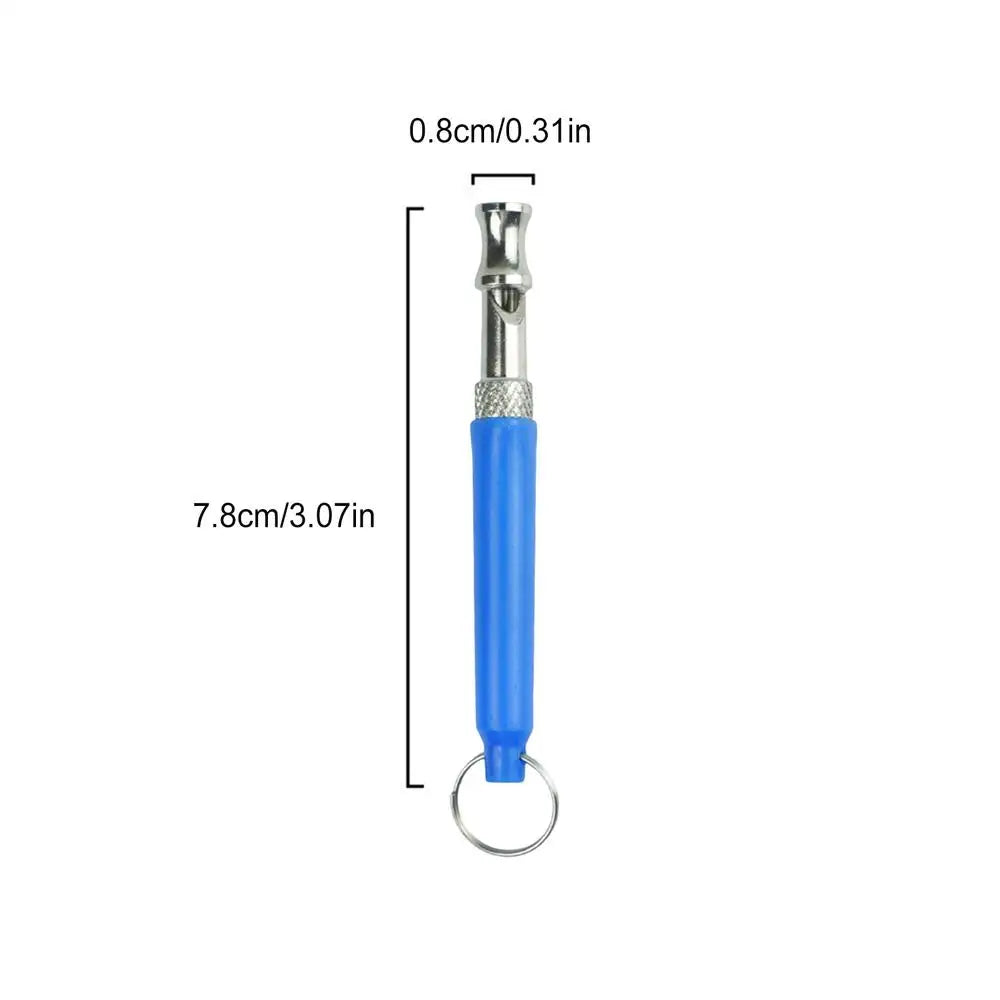 Adjustable Ultrasonic Dog Whistle Metal Anti Barking Tool Silent Zpaxo Blue