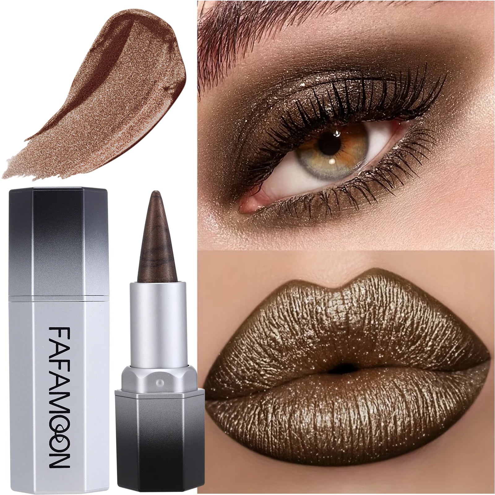 2-in-1 Pearl Lip Gloss Waterproof Rendering Long-lasting Luster Daily Zpaxo