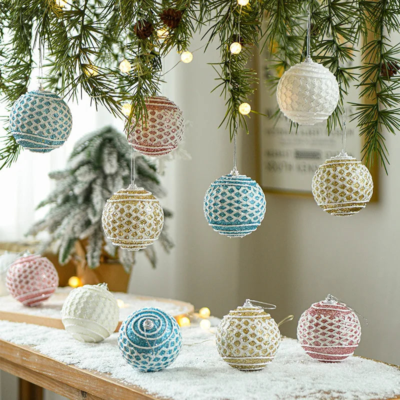 8CM Foam Christmas Ball Ornaments – Holiday Tree Decorations Christmas Ball Ornament Zpaxo