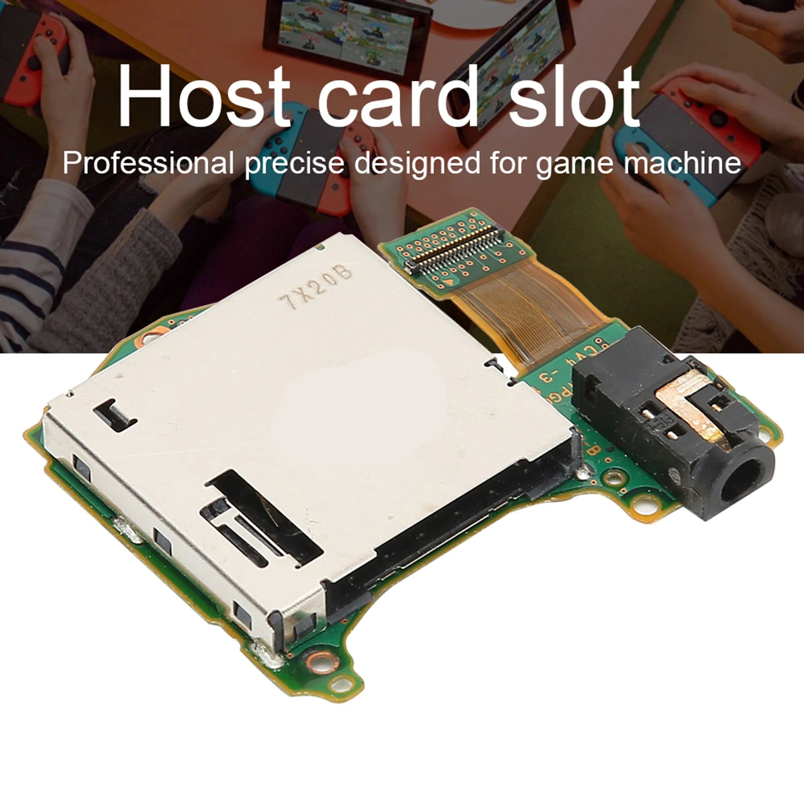 Game Reader Card Slot Cartridge Host Tray Earphone Hole Port Fit
