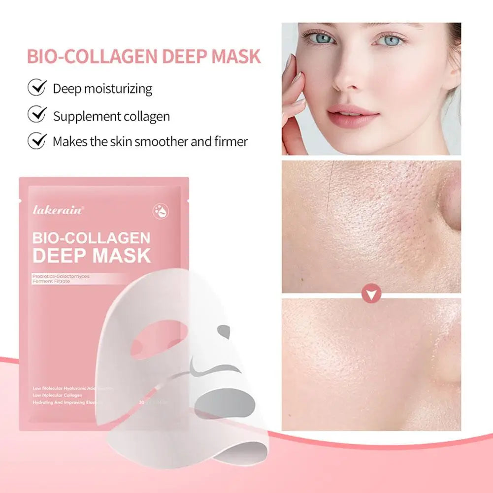Bio Collagen Real Deep Mask Overnight Hydrogel Facial Mask Pore Minimizing Collagen Supplement Anti Wrinkle Sleeping Face Mask Zpaxo