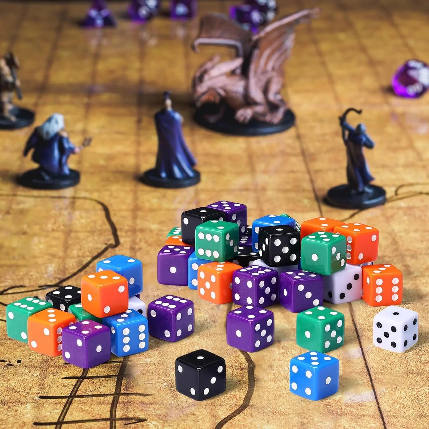 Casino Craps Dice Sets Acrylic Large D6 Opaque Bulk Board Games