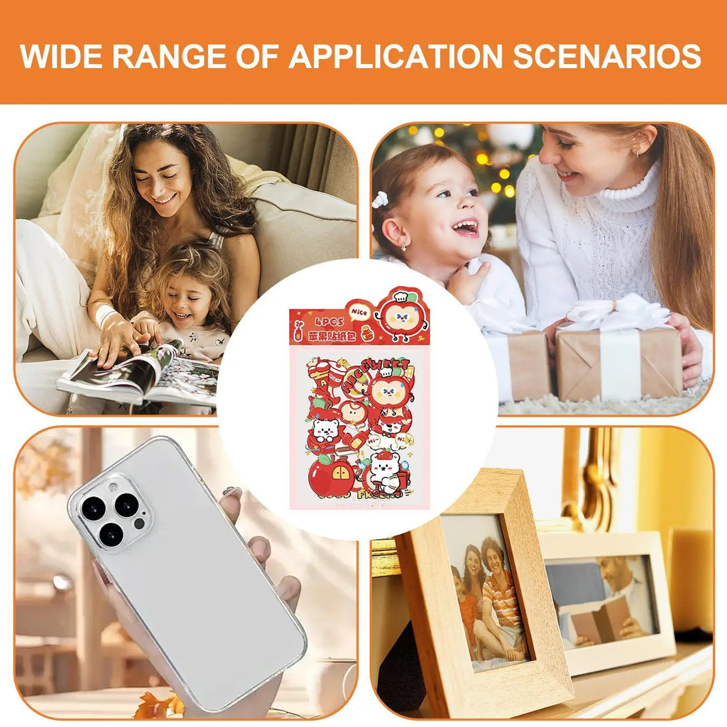 Water Bottle Stickers Fruit Design Aesthetic Decals Journal Stickers For Journals Phone Cases Laptops Water Bottles Notebooks Zpaxo