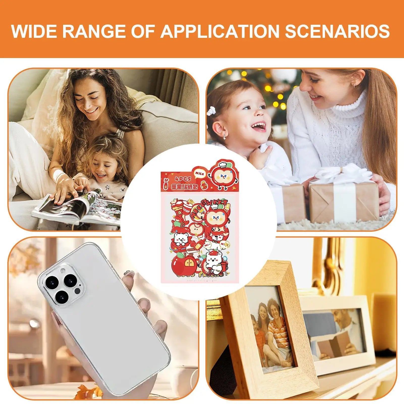 Water Bottle Stickers Fruit Design Aesthetic Decals Journal Stickers For Journals Phone Cases Laptops Water Bottles Notebooks Zpaxo