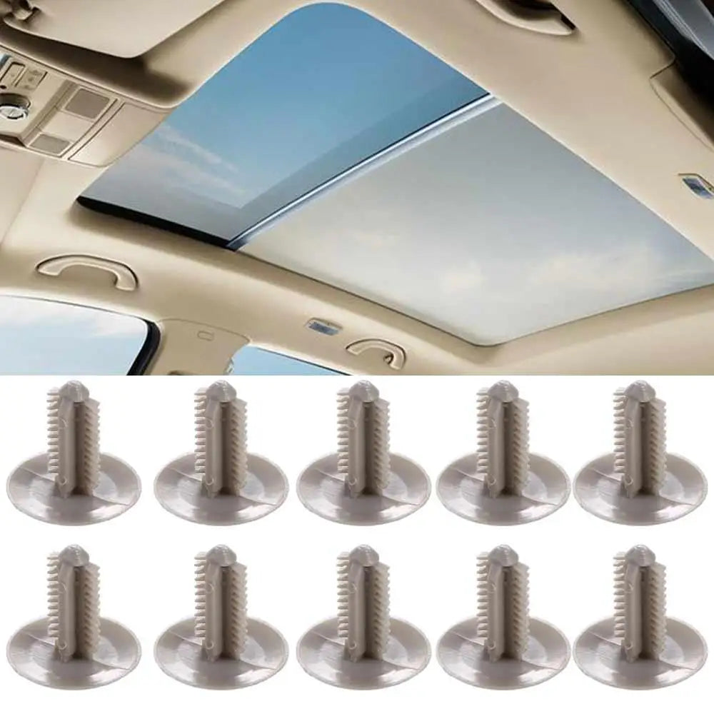 20Pcs Car Interior Nylon Car Headliner Ceiling Clips ABS Fixing Screw Cap Roof Buckles Car Roof Repair Tool Zpaxo