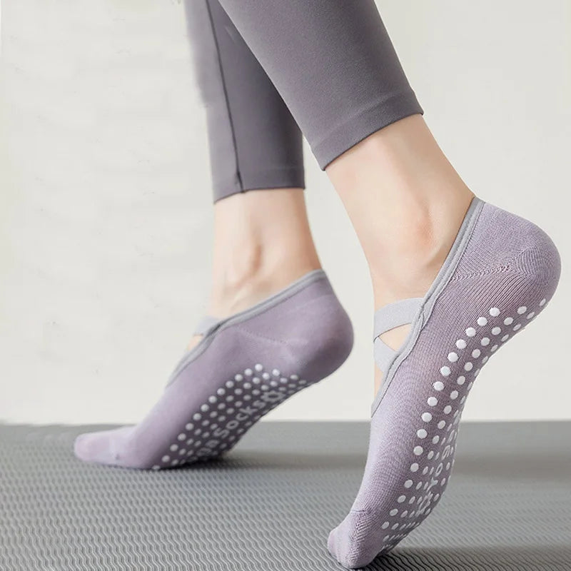 Professional Women Yoga Socks Silicone Anti-slip Ballet Pilates