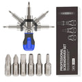 Ratcheting Screwdriver Magnetic Multi Bit 180 Degree Adjustable