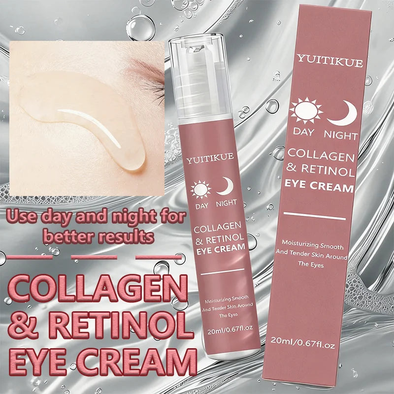 YUITIKUE Collagen & Retinol Eye Cream with 360° Roller Eye Cream Zpaxo