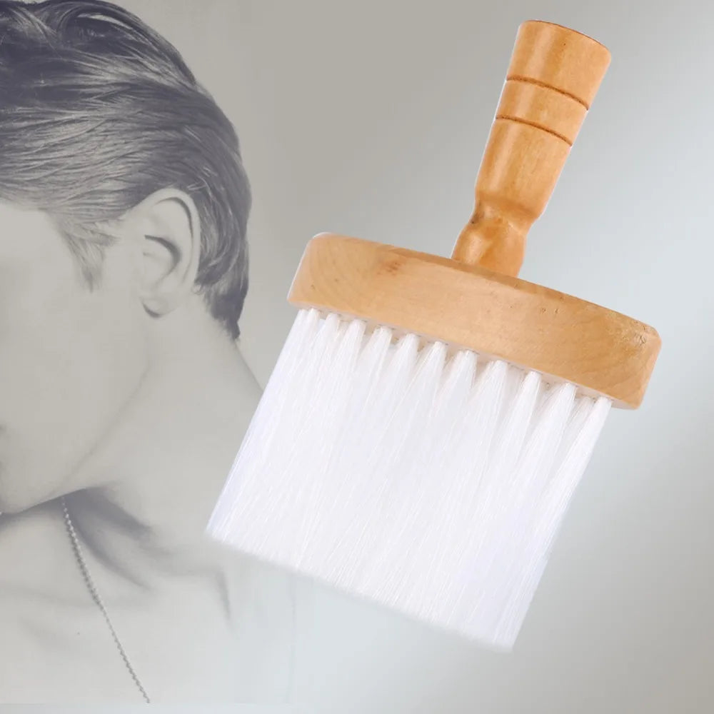 Personal Grooming Soft Bristle Neck Duster Brush Wood Handle Gentle Zpaxo