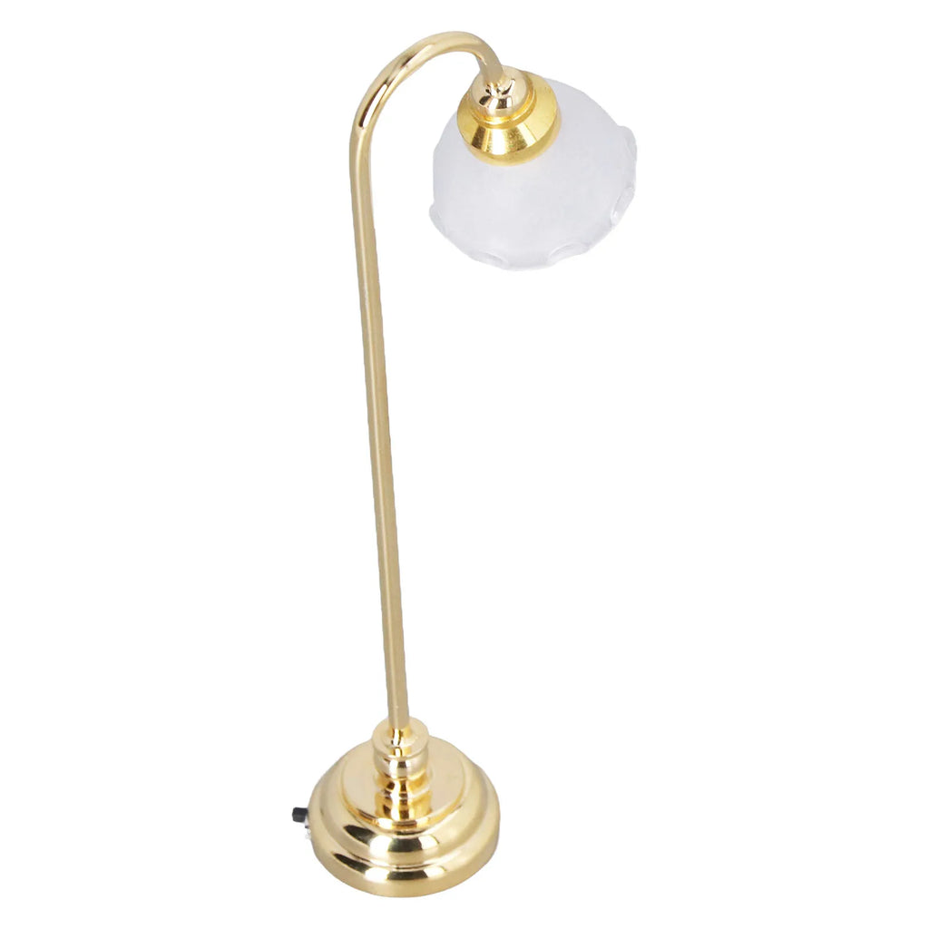 Desktop Decorative Lamp Miniature Dollhouse Floor Lamp 1/12 Scale Miniature Furniture for Dollhouse Accessories Zpaxo