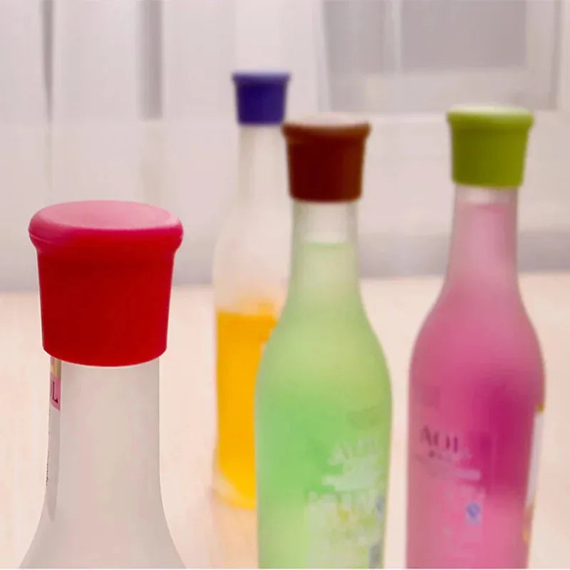 Reusable Silicone Wine & Beer Bottle Stopper – Leak-Proof Cap