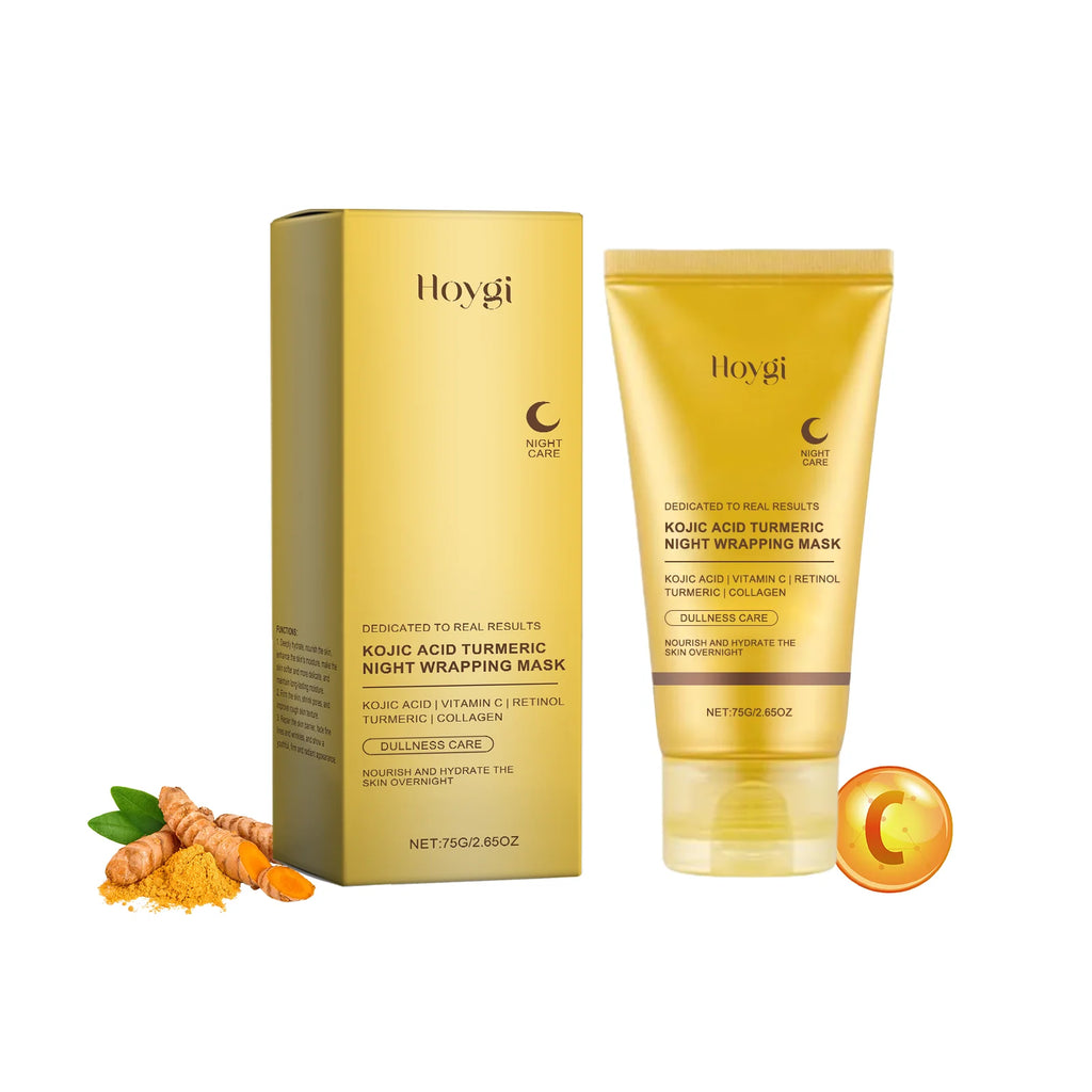 Hoygi Turmeric Collagen Peel-Off Mask Brightening Exfoliating Pore Minimizing for All Skin Types Sensitive Dry Oily Zpaxo 1PC