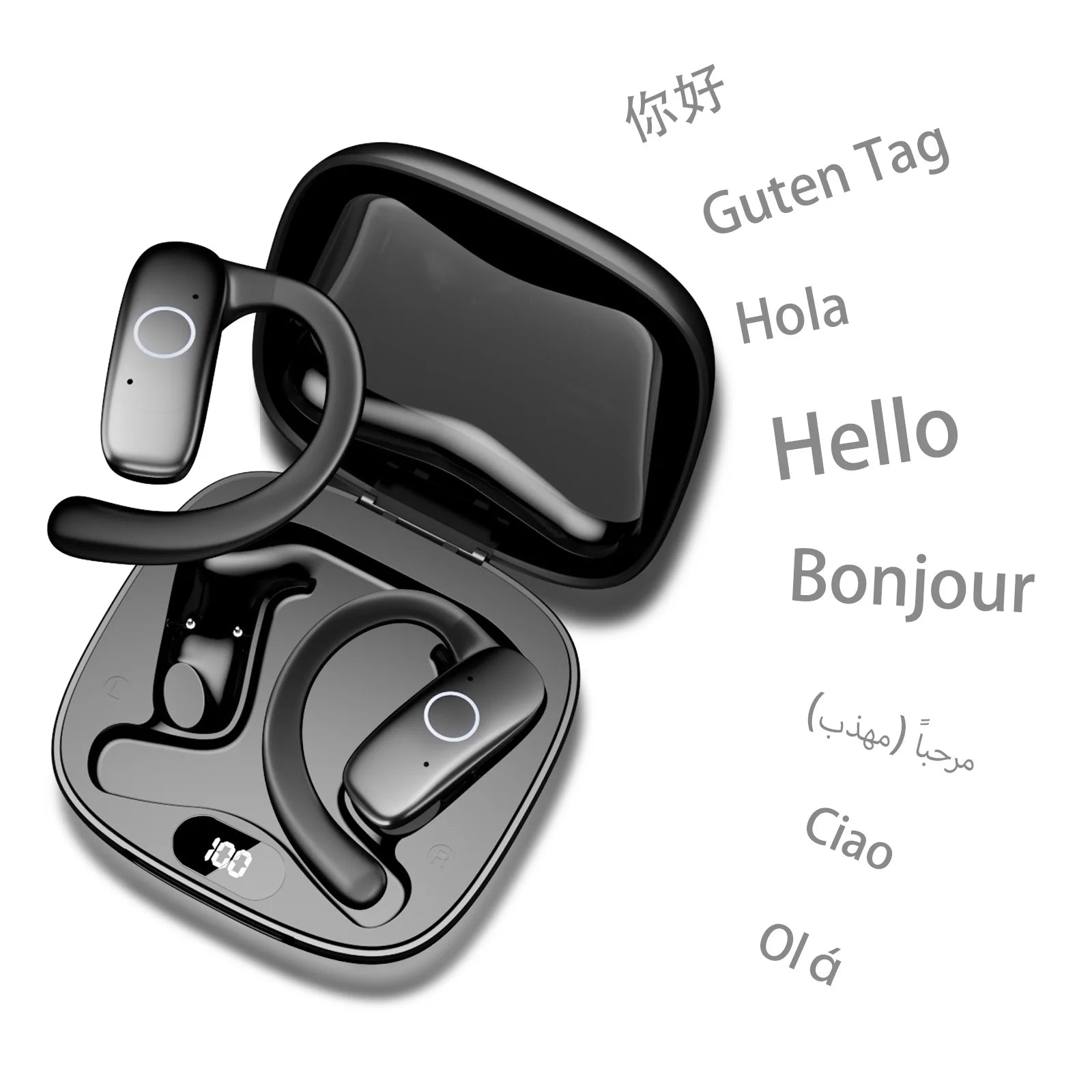 Bluetooth 5 4 Wireless Translation Headphone Multi Languages Business