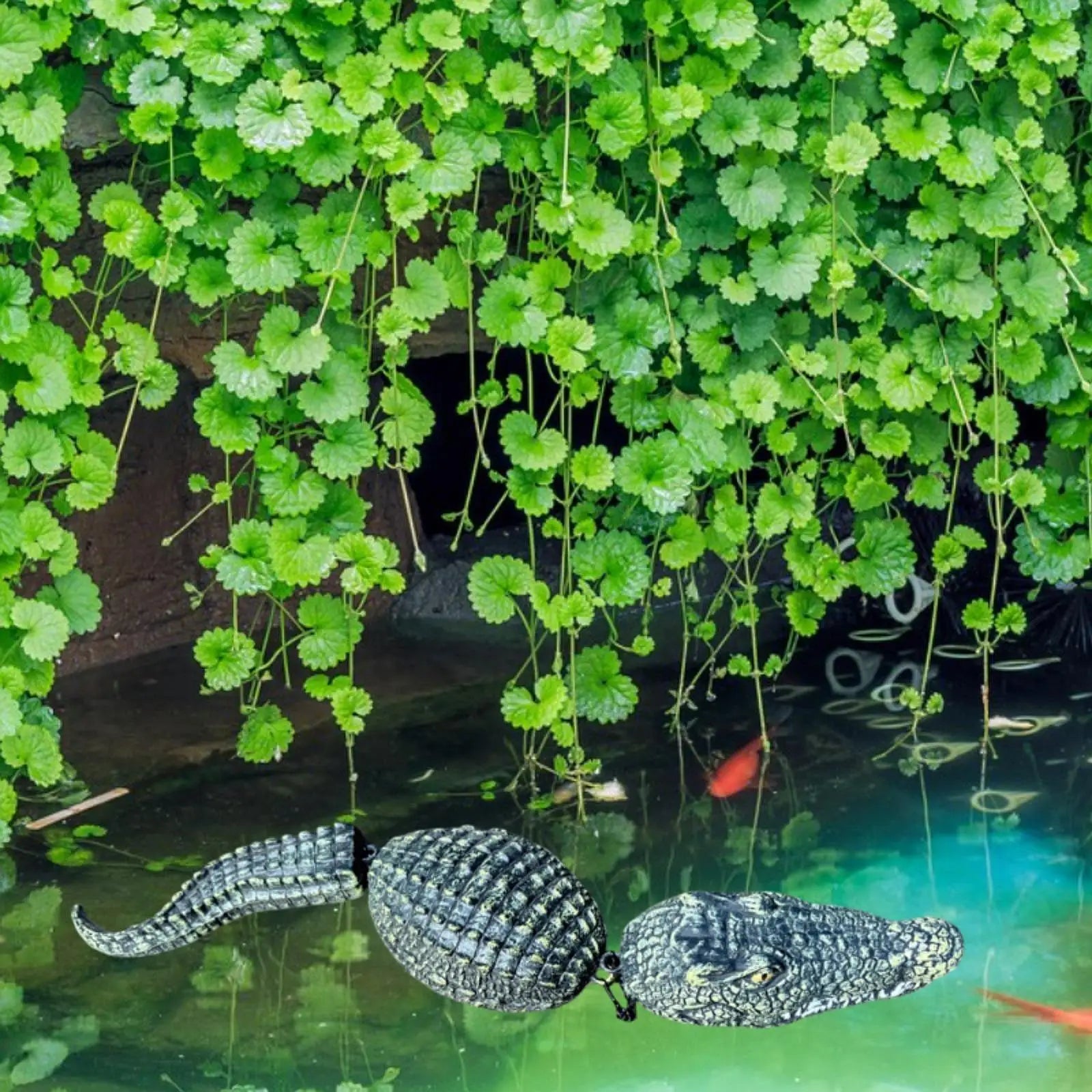 Pool Floating Crocodile Decoy Deterrent Ducks Realistic Alligator Zpaxo
