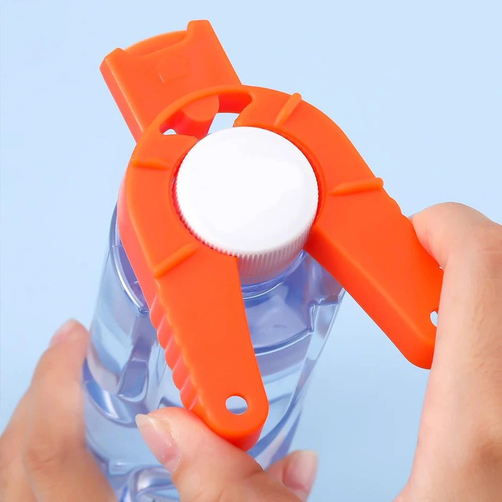 Multifunctional Bottle Opener Can Opener Plastic Adjustable Jar Lid Remover Openers for Seniors Elderly Kitchen Party Bar Tool Zpaxo
