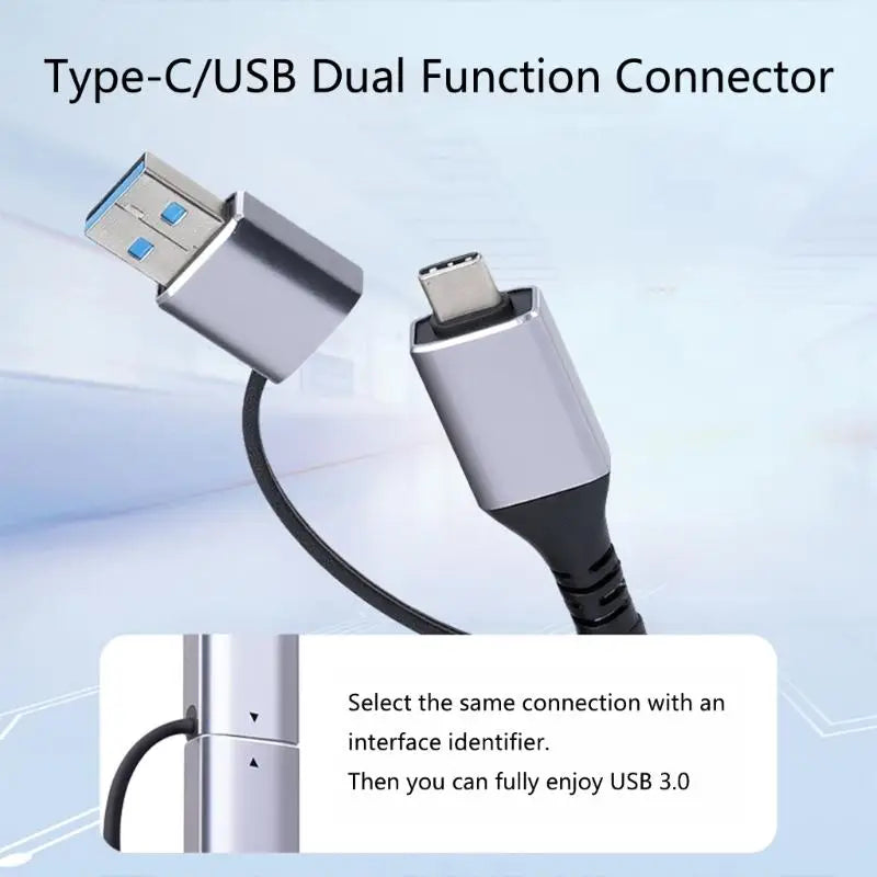 652F USB C RJ45 Converters With Heat Dissipation Design Braideds Cable For Wireds Networking Zpaxo