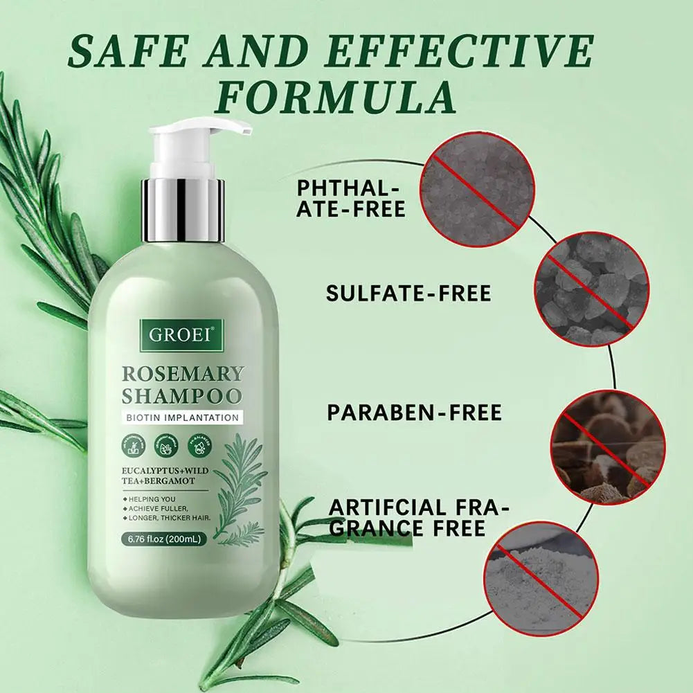 Rosemary Strengthening Shampoo & Conditioner 200ml | All Hair Rosemary Hair Shampoo Zpaxo