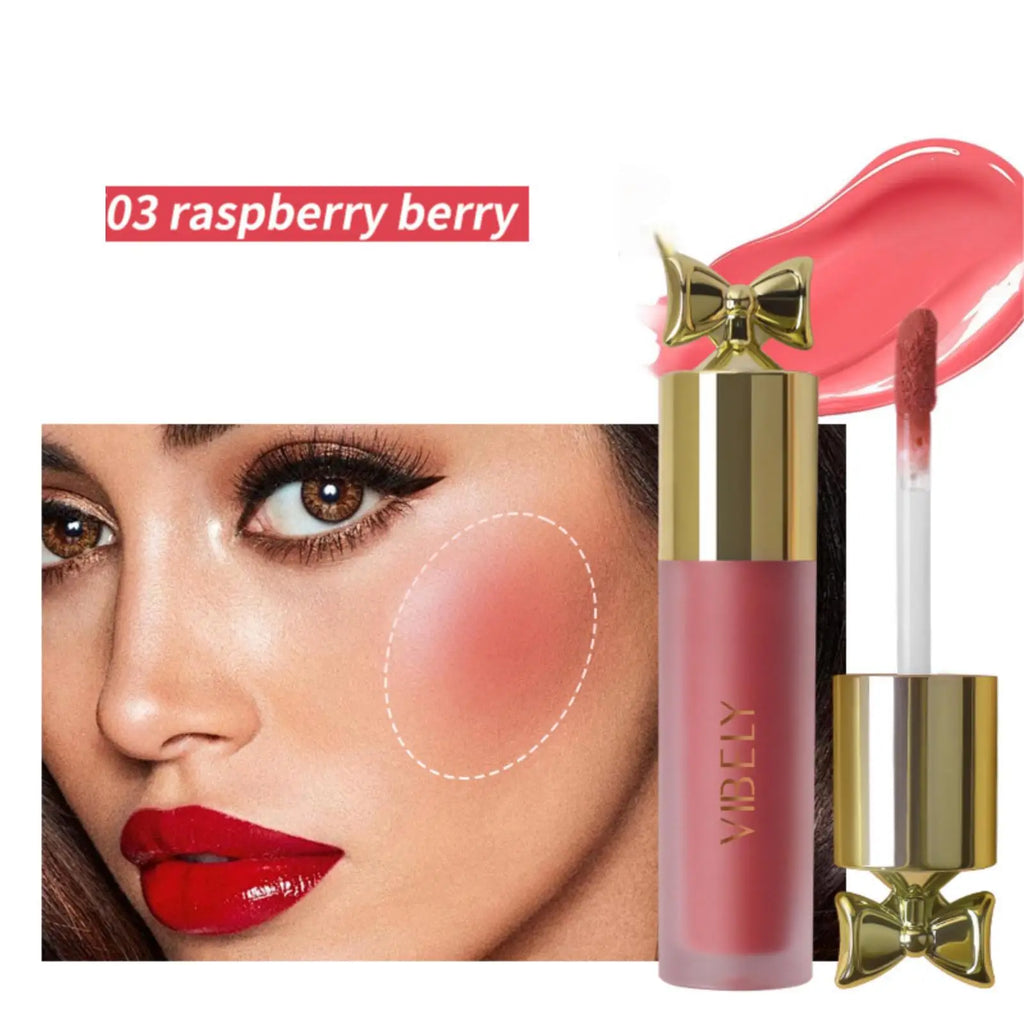 1PC Natural Gloss Liquid Blush – Waterproof, Lightweight, Improves Dull Skin, High Color Rendering, Ideal Holiday Gift Series Zpaxo 03
