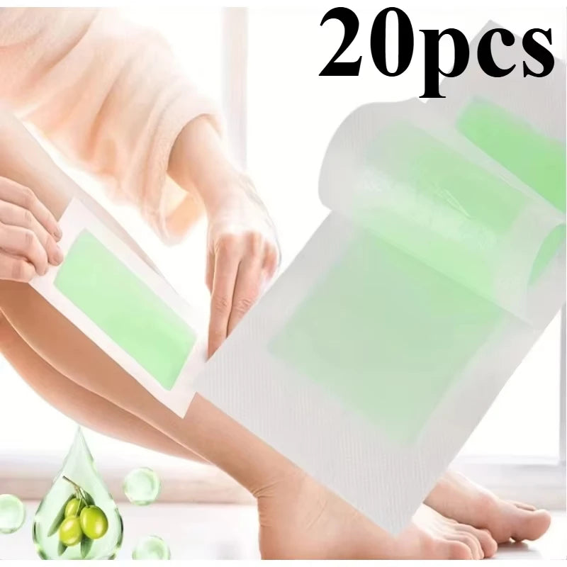 5 Professional Hair Removal Wax Strips Summer Depilation Double Sided