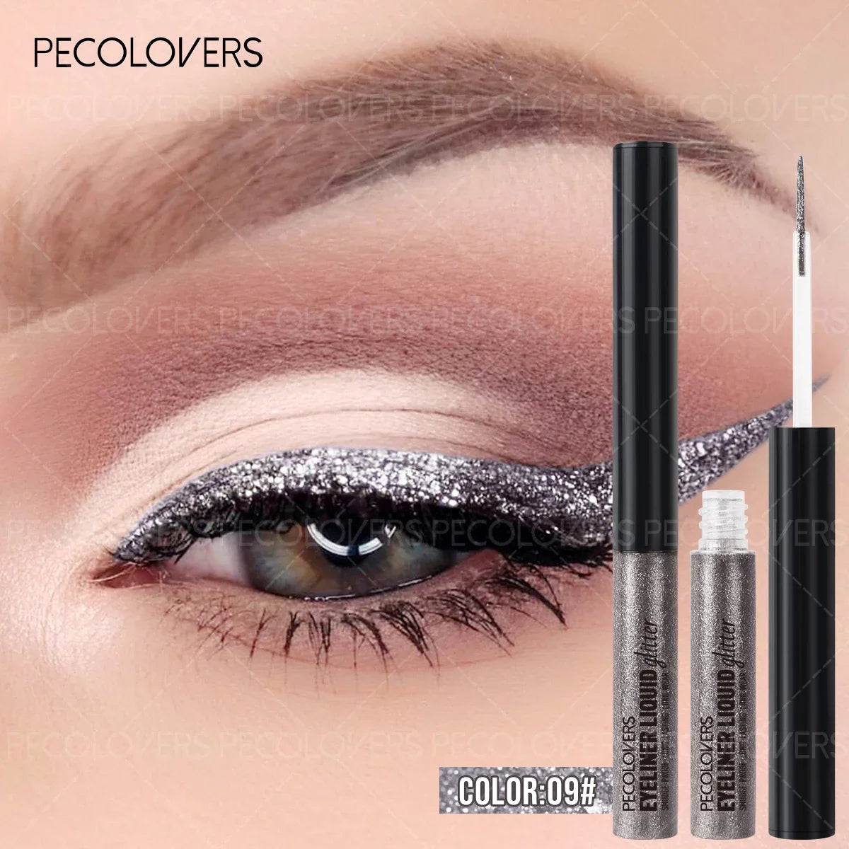 1PC Sky Blue Eyeliner with Dazzling Shimmering Pearl Colors And Sparkling Effects, Featuring High Saturation Zpaxo 09