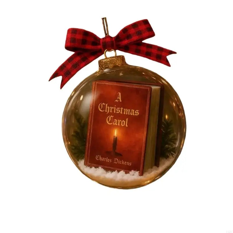 Efficient Acrylic Christmas Carol Hanging Ornament Mini Book Design