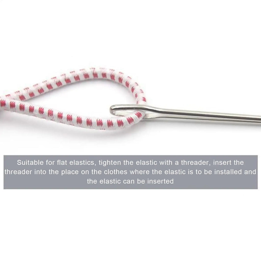 2pcs Wear Rope Garment Clips Sewing DIY Tools Elastic Band Tape Punch Cross Threader Wear Elastic Clamp Zpaxo