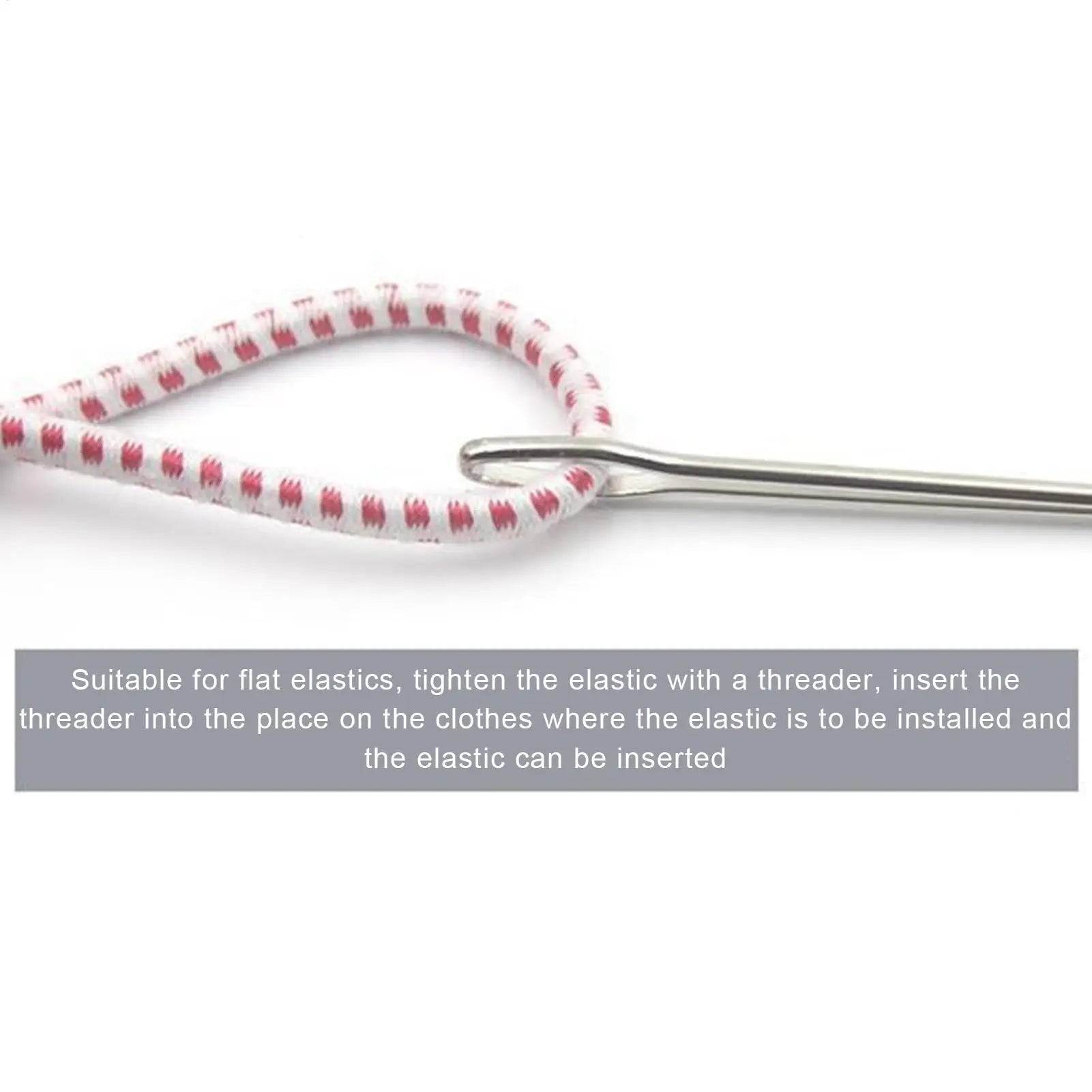 2pcs Wear Rope Garment Clips Sewing DIY Tools Elastic Band Tape Punch Cross Threader Wear Elastic Clamp Zpaxo