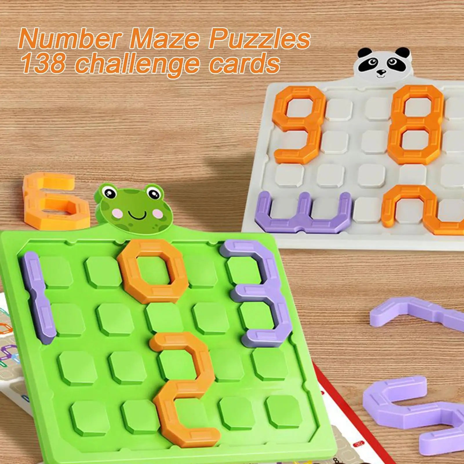 Number Puzzle Number Maze Game For Kid Interactive Educational Playgame Toy For Girl Home Playtime Boy Hand-Eye Coordination Zpaxo