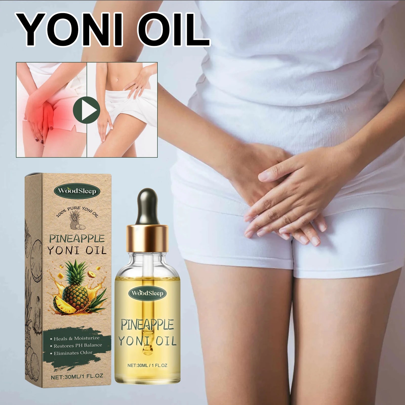 30ml Intimate Care Essential Oil Soothing Moisturizing Deodorizing Relief Dryness Reduce Discomfort Gentle Private Skin Care Zpaxo Default Title