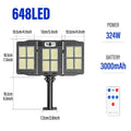 Solar Street Light Motion Sensor Led Headlight Power Waterproof Zpaxo 648LED China Mainland