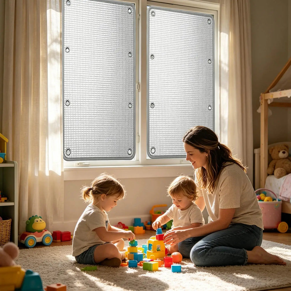 Window Glass Shading Film Sun Shade Protector Pad Room Office Sunshine Room Insulation Film Anti UV Sunshade Aluminum Foil Zpaxo
