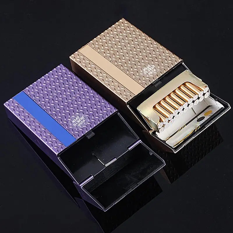 Cigarettes Case Holder Cigarettes Carrying Box For 20-piece Slim Cigars Small Cigarettes Container Cigarettes Protective Case Zpaxo