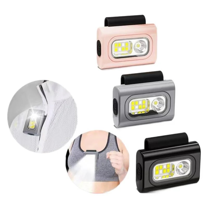 SHINEKNOT Magnetic LED Chest Lamp – Night Running & Fishing Portable LED Chest Lamp Zpaxo Magnetic gray