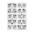 10 Sheets Spider Web Temporary Tattoos for Men Women Realistic Face Tattoo Stickers for Halloween Party False Tattoo Waterproof Zpaxo 10pcs EF1-10