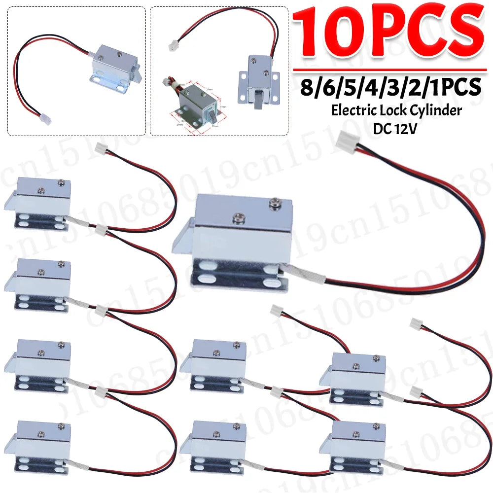 Dc 12V Electronic Door Lock Compact Solenoid Electric Symmetrical