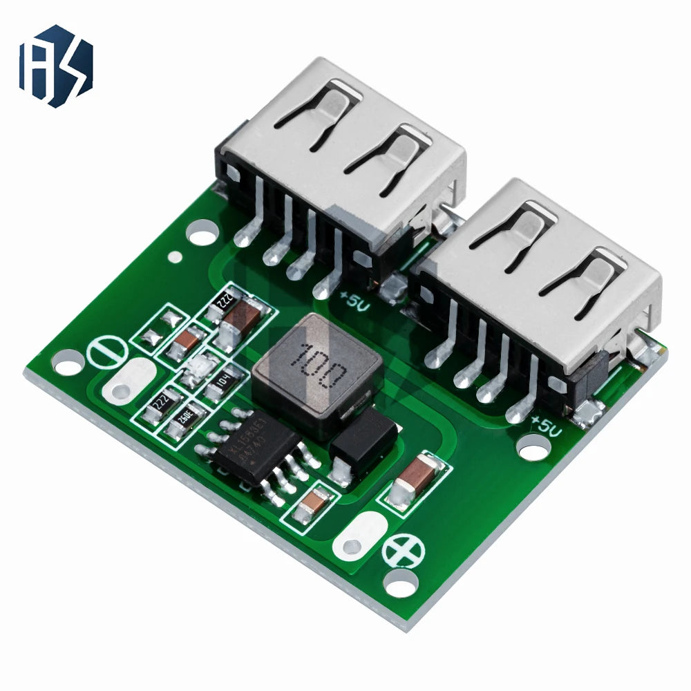 6-26V 5V 3A DC-DC Step-down Buck Module Dual USB Car Charger Voltage Zpaxo