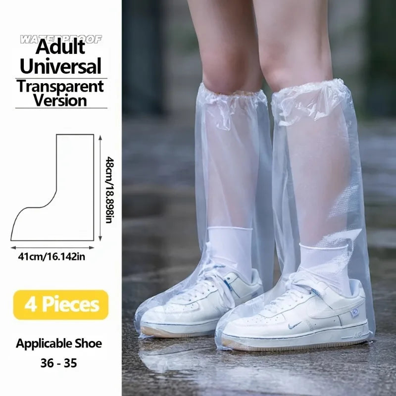 Disposable Rain Boot Covers Durable Slip-resistant Shoe Protectors