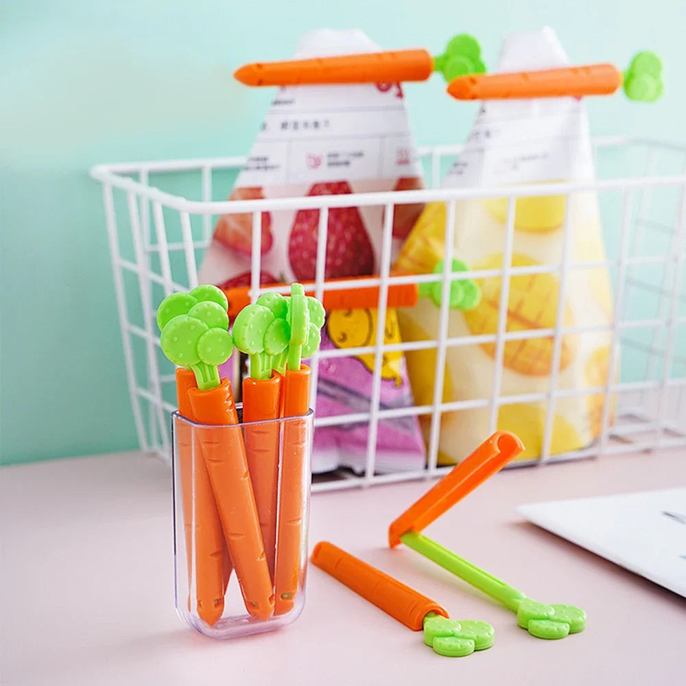 Carrot Sealing Clips – Airtight Food Freshness & Snack Storage Food Sealing Clip Zpaxo