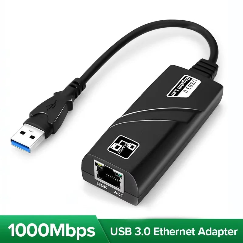 External USB 2.0 Network Card Mini Type C to RJ45 Lan Ethernet Adapter Cable 100/1000Mbps For Windows 7 8 10 XP OS Mac PC Laptop Zpaxo