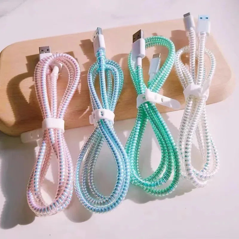 Mermaid Cable Protector Wrap 1.6M – 2-Pack Phone Charger Saver