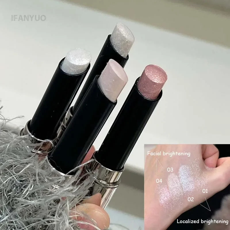 Pearly Eyeshadow Stick Highlighter Pencil Waterproof Glitter Lying